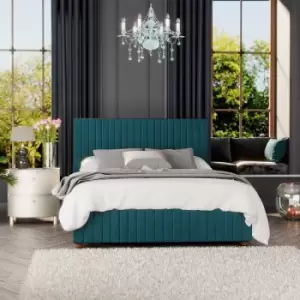 Image of Estella Ottoman Storage Bed, Plush Velvet, Emerald Small Double - Laurence Llewelyn-bowen