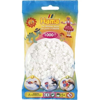 Image of Hama - 1000 Beads in Bag (White)