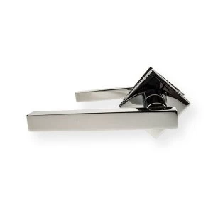 Image of LocksOnline Kubus Straight Lever Door Handle on Square Rosette