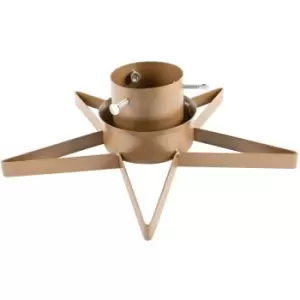 Image of Harbour Housewares - Metal Star Christmas Tree Stand - Gold