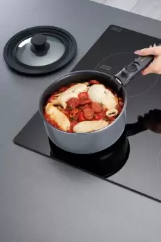 Image of Smart Space Set of Three Stacking Induction-Safe Non-Stick Pans