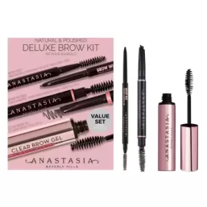 Image of Anastasia Beverly Hills Natural and Polished Deluxe Kit (Various Colours) - Medium Brown