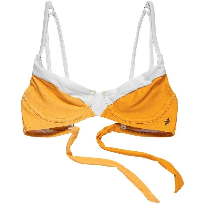 Image of Panos Emporio Medusa Balconette Bikini Top - Yellow Yellow 8