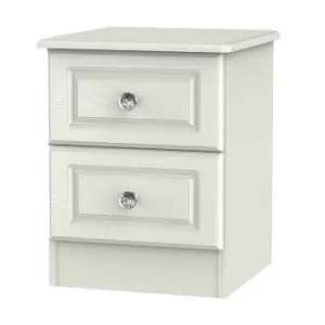 Image of Lisbon Ready Assembled Two Drawer Bedside Cabinet Ash
