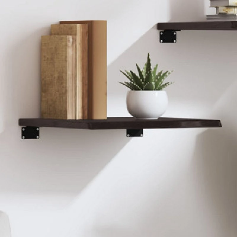 Image of VIDAXL Vidaxl - Wall Shelf Dark Brown 40x40x2cm Treated Solid Wood Oak 8720845814700