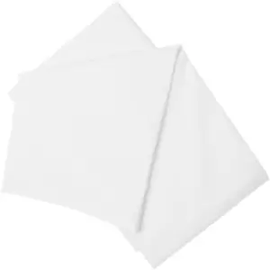 Image of Belledorm - 200 Thread Count Cotton Percale Flat Sheet (Single) (White) - White