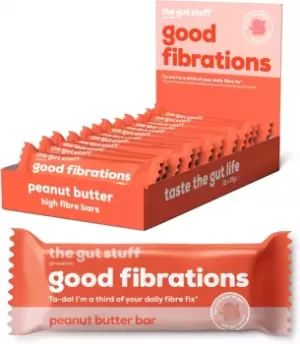 Image of The Gut Stuff Good Fibrations Peanut Butter Bar - 35g x 12