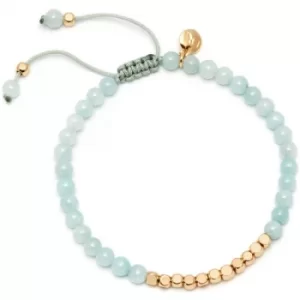 Image of Ladies Lola Rose Gold Plated Aqua Quartzite Marylebone Bracelet