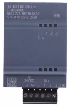 Image of Siemens - PLC Expansion Module for use with S7-1200 Series, 62 x 38 x 21 mm, Digital, 24 V dc