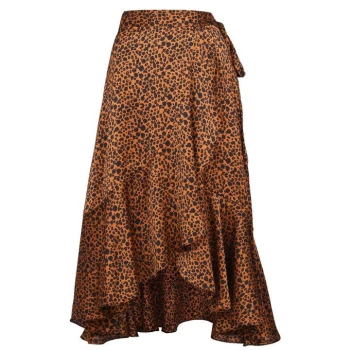 Image of Scotch and Soda Scotch Printed Skirt - Brown