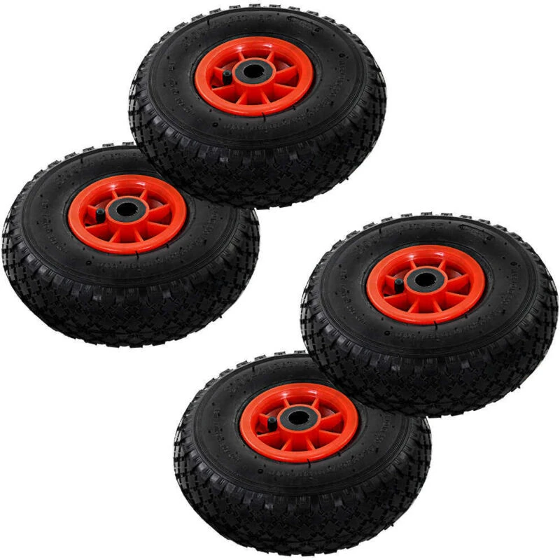 Image of VIDAXL Sack Truck Wheels 4 pcs Rubber 3.00-4 (245x82) Vidaxl 142970fr