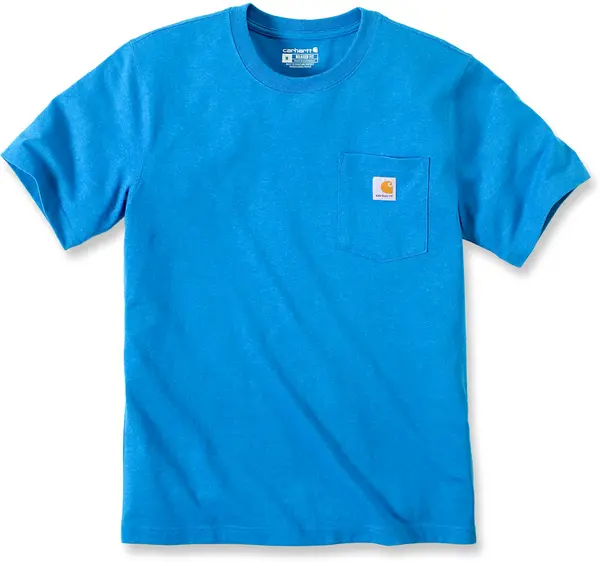 Image of Carhartt Relaxed Fit Heavyweight K87 Pocket T-Shirt, blue, Size S