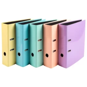 Image of Aquarel Prem'Touch LAF A4 S80mm 2 Ring, Assorted, Pack of 10