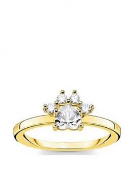 Image of Thomas Sabo Gold Plated Sterling Silver Cat Paw Ring