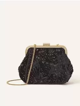 Image of Accessorize Star Embellished Clip frame, Black, Women