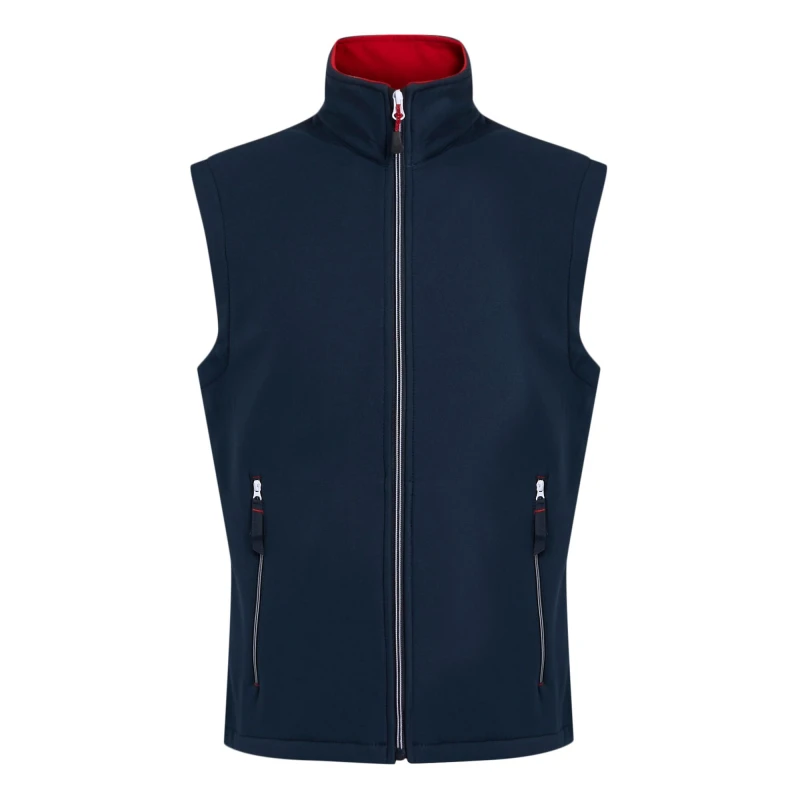 Image of Regatta Professional Mens Softshell 2 Layer Body Warmer in Navy Size: Small Navy Male S