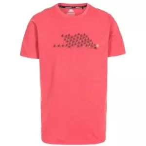 Image of Trespass Mens Borlie T-Shirt (L) (Red Marl)