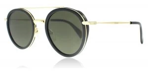 Image of Celine CL 41424S Sunglasses Black Gold ANW 49mm