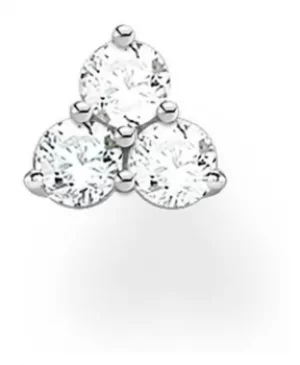 Image of Thomas Sabo Sterling Silver Sparkling Stones Single Stud Jewellery