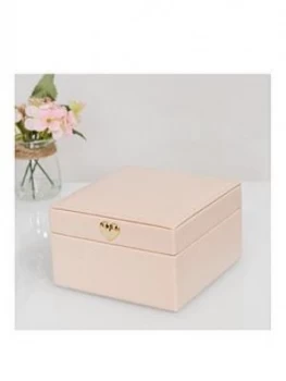 Image of Estella Blush Leatherette Jewellery Box - Small