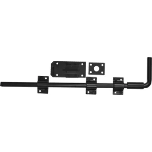 Image of 18" Round Garage Door Bolt Black