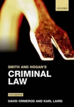 Image of Smith and Hogans Criminal Law by David Ormerod Paperback