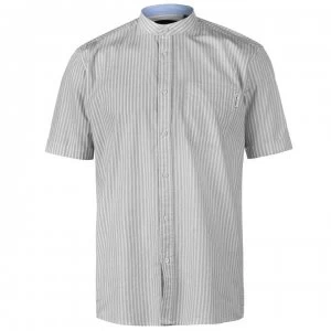 Image of Pierre Cardin Bengal Stripe Short Sleeve Shirt Mens - Black/White