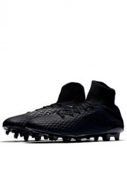 Image of Nike Mens Hypervenom Phantom 3 Pro Dynamic Fit Firm ground Football Boot Black Size 9 Men