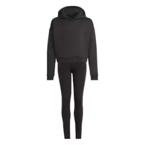 Image of adidas Crop Top Track Suit Kids - Black