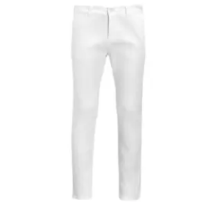 Image of SOLS Mens Jules Chino Trousers (32) (White)
