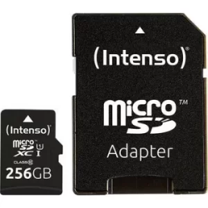 Image of Intenso Premium microSDXC card 256GB Class 10, UHS-I incl. SD adapter