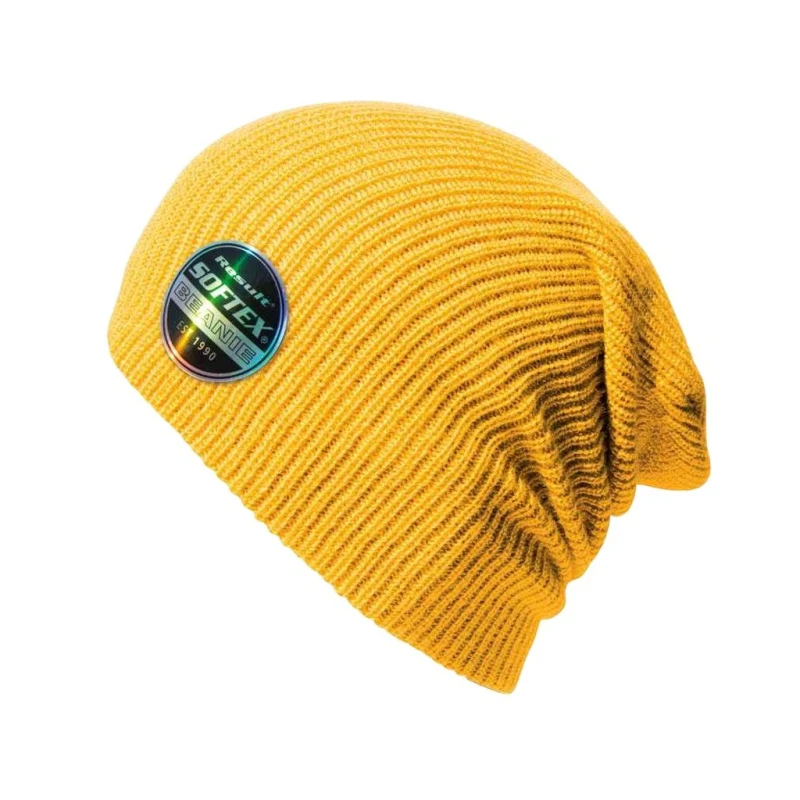 Image of Result Core Mens Softex Beanie in Yellow Yellow Male One Size