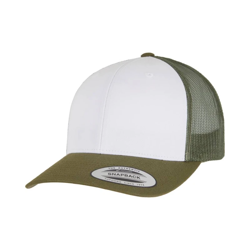 Image of Flexfit by Yupoong Mens Retro Trucker Coloured Front Cap in Green Green Male One Size