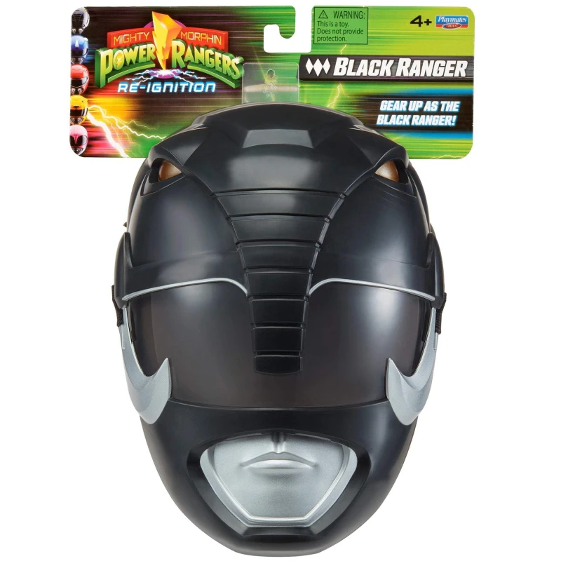Image of Power Rangers Mighty Morphin Black Ranger Role Play Mask