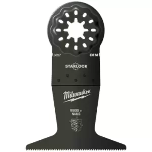 Image of Milwaukee Bi-Metal Starlock Oscillating Multi Tool Plunge Saw Blade 65mm Pack of 1