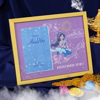 Image of 4" x 6" - Disney Aladdin Gold Photo Frame