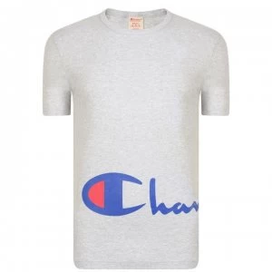 Image of CHAMPION Side Logo T Shirt - Grey
