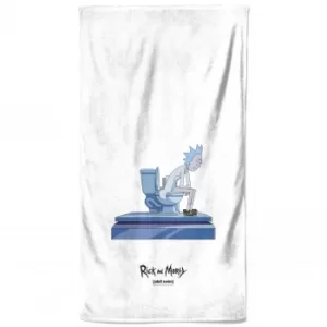 Image of Rick and Morty King Of Shit Toilet Bath Towel