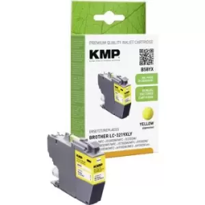 Image of KMP Ink replaced Brother LC-3219XLY Compatible Yellow B58YX 1538,4009