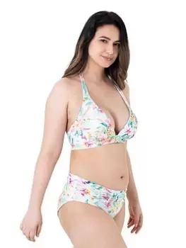 Image of DORINA Koro Halterneck Bikini Top - White, Size 10, Women