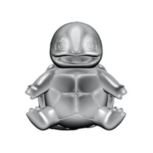 Image of Silver Squirtle (Pokemon) 3" Select Limited Edition Battle Figure