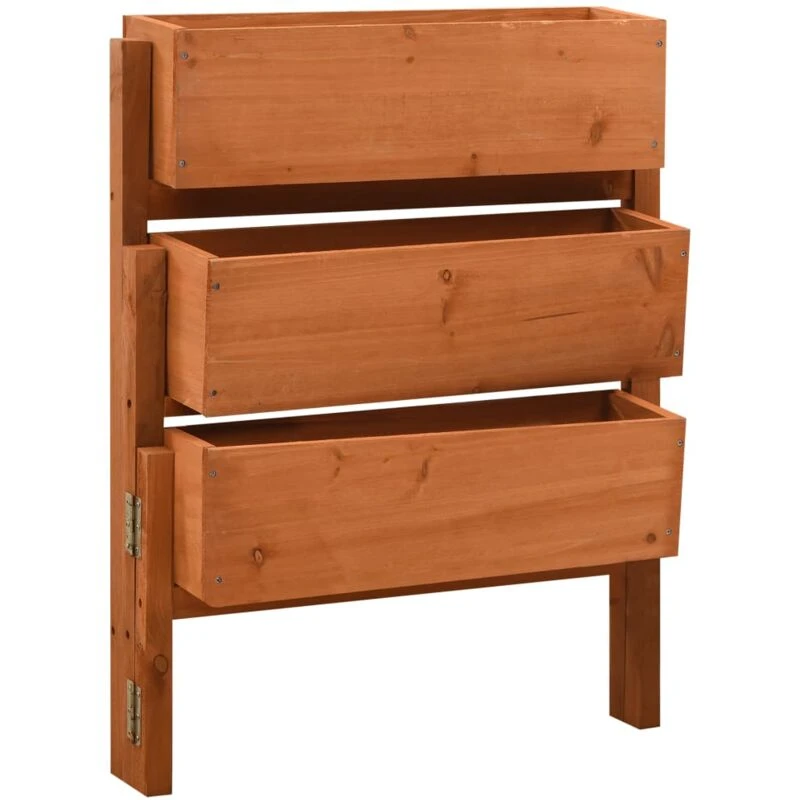 Image of VIDAXL Garden Folding Planter Orange 60x14x75cm Solid Firwood Vidaxl 8720286182840