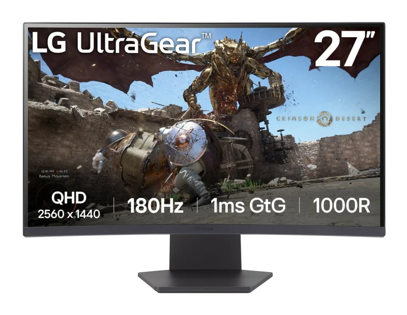 Image of LG 27GS60QC-B computer monitor 68.6cm (27") 2560 x 1440 pixels F