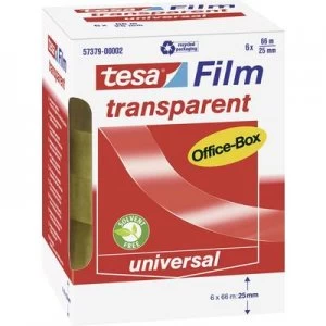 Image of tesa 57379-00002-00 57379-00002-00 Tesa film tesafilm Transparent (L x W) 66 m x 25mm 6 pcs
