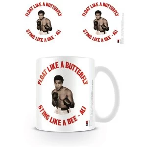 Image of Muhammad Ali - Float Like a Butterfly, Sting Like a Bee Retro Mug