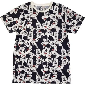 Image of Disney - Mickey Mouse AOP Heads Unisex Medium T-Shirt - White