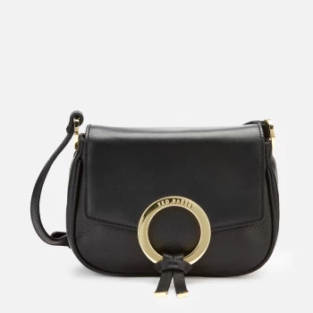 Image of Ted Baker Womens Trinett Statement Ring Cross Body Bag - Black