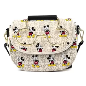 Image of Loungefly Disney Mickey Mouse Hardware Aop Crossbody