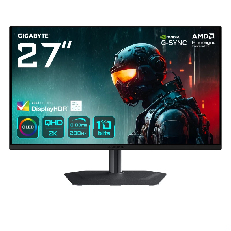 Image of Gigabyte Gigabyte MO27Q2A 27OLED 2K QHD 280Hz Gaming Monitor MO27Q2A-EK