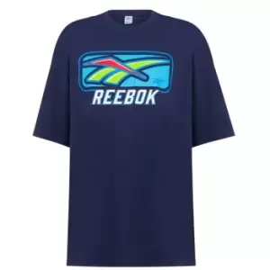 Image of Reebok Edge Vintage T Shirt Mens - Blue